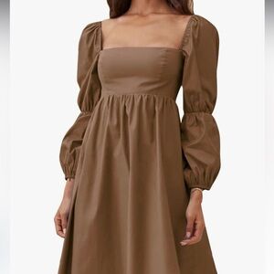 NWT Brown dress with long sleeves
